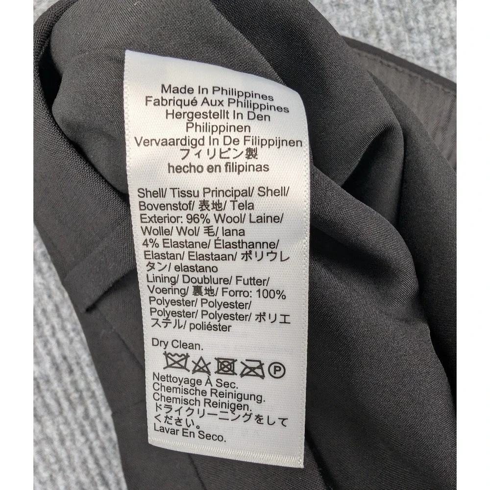 J Crew Trousers Womens 2 Petite Lanificio di Tollegno Italy Career Timeless Pant